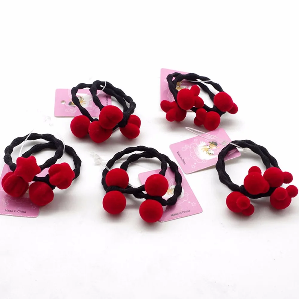 2 шт. Новинка Лидер продаж Детские волос Веревка красная стекаются рисунок