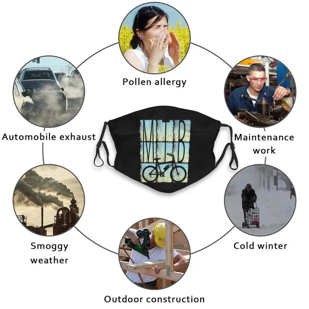 

E-Bike Bike Mtb Mountain Bike Reusable Mouth Mask Filter Cool Funny Masks Idea E Bike Mtb Mountain Bike Bicycle