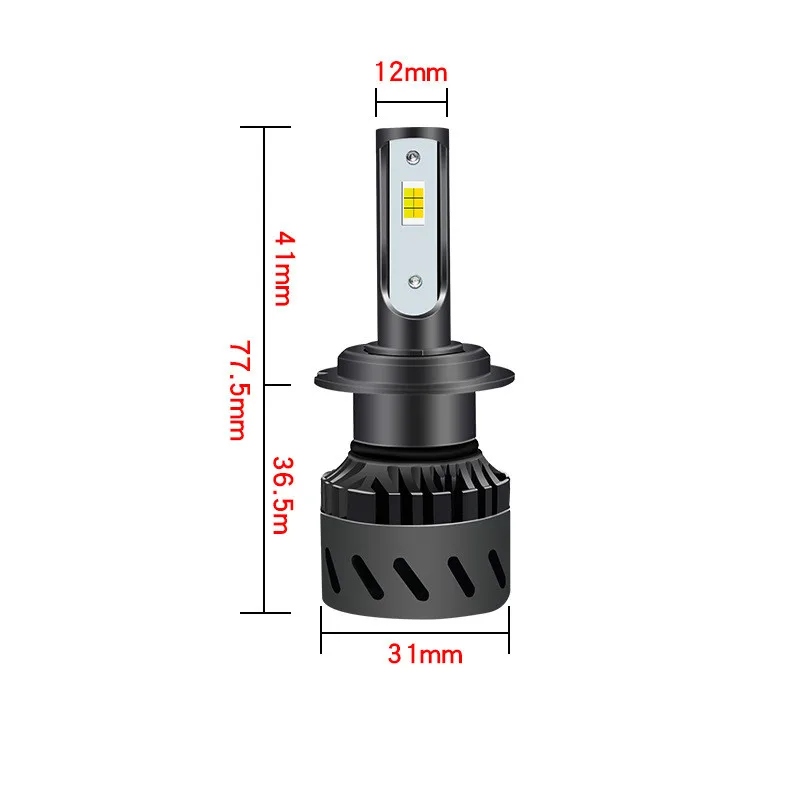 Трехцветные Автомобильные фары H4 Led H7 лампы H11 H8 H9 H1 9005 9006 12 в 3000 лм 60 Вт внешний
