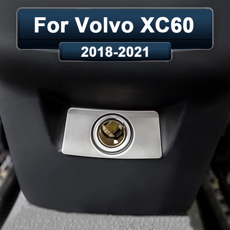 Для Volvo XC60 2018 2019-2021 нержавеющая сталь Автомобильный задний подлокотник коробка
