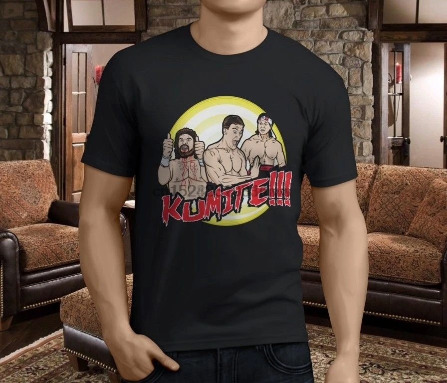 Новая мужская черная футболка с героями фильма Ван Дамм S 3XL| |