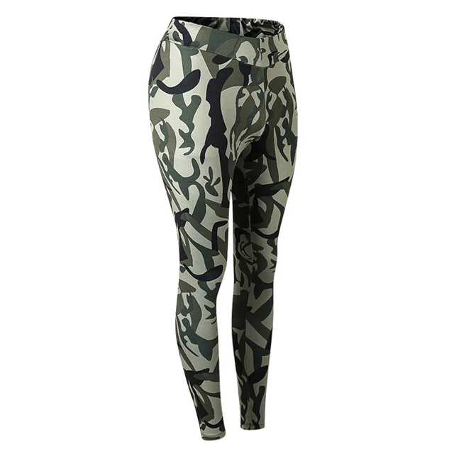 Pants-1 Женская Спортивная одежда для йоги спортивный костюм для фитнеса спортивный костюм для женщин Камуфляжный сжатый Йога Леггинсы одежда для занятий спортом для спортивного зала одежда - Цвет: Pants-1