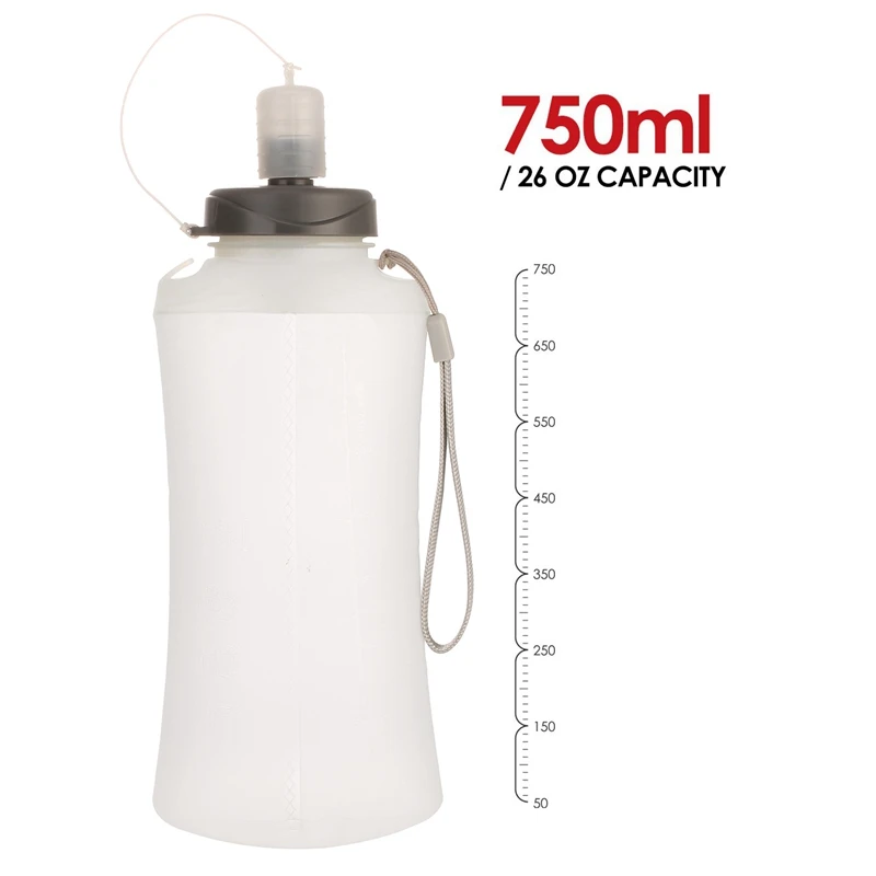 Moocy многоразовый 750 мл портативный складной чайник для воды пеших прогулок