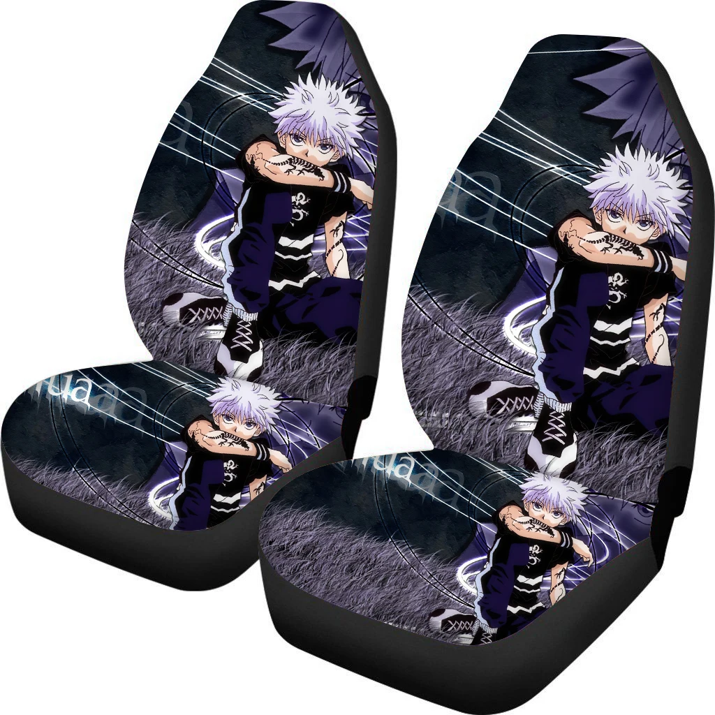 

HUGSIDEA Hunter X Hunter Anime Pattern Comfortable Vehicle Seat Covers Anti-Slip Car Seat Covers 2pcs Car Interior Seat Covers