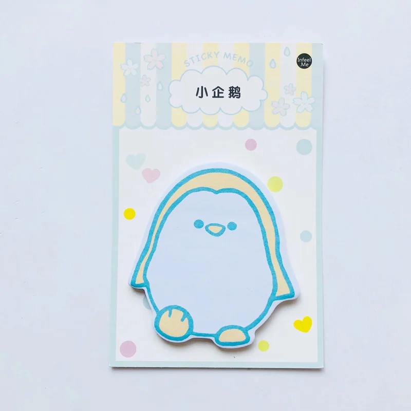 30 страниц Kawaii пингвин снежный кролик блокнот наклейка для планировщика школьные канцелярские принадлежности стикеры блокнот - Цвет: A