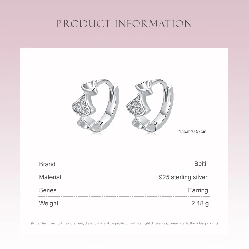 Женские серьги в виде листьев гинкго из серебра 925 пробы | Украшения и аксессуары