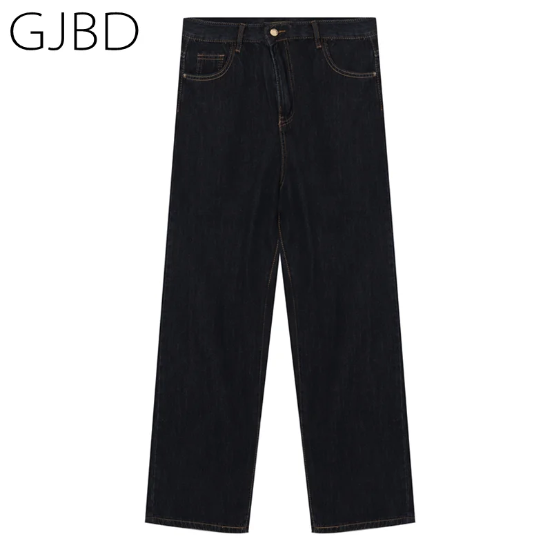 

Baggy Women's Jeans 2021 New Dark Blue Streetwear High Waist Denim Trouser Vintage Casual Y2K Girl Student Wide Leg Jeans Pants