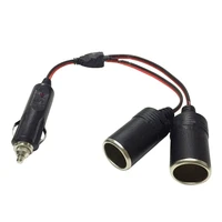 12 24 v 10a on board cigarette lighter two in one extension line with indicator light fine workmanship