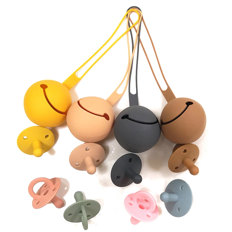 Новый дизайн детский силиконовый держатель для соски не содержит Бисфенол А