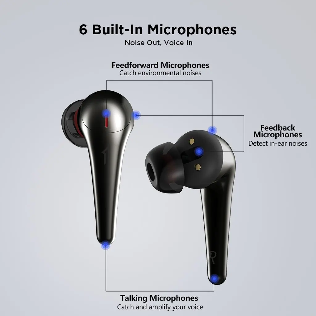 1MORE ComfoBuds Pro ES901 Беспроводные наушники Bluetooth 5.0 tws ANC QuietMax тройной драйвер 13 4 мм
