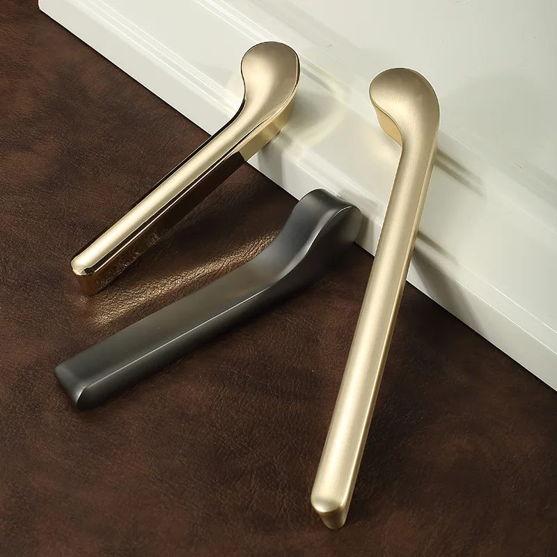 

Musical Note Shape Handle Modern Simple Cabinet Door Handles Zinc Alloy Wardrobe Gold/Gery Drawer Pulls Furniture Hardware
