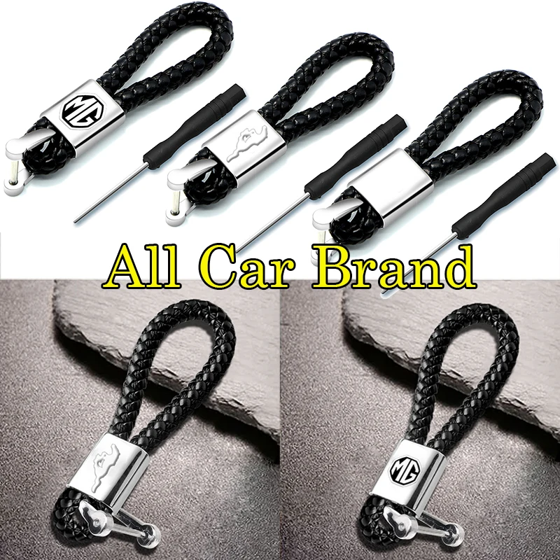 1 шт. автомобильный брелок с плетеной веревкой для ключей Audis TT A4 B8 A3 8P B6 A6 C7 C6 B7 8V Q5 Q7