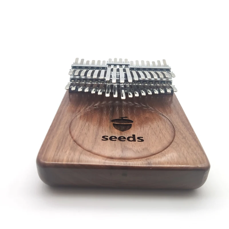 Seeds Chromatic Kalimba 34 Keys Double Layer Thumb Piano Black walnut Keyboards Mbira Pisces Musical Instruments