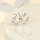 Милые маленькие серьги-кольца для девочек, детские серьги в форме сердца, маленькие золотые петли, круглые креольские серьги