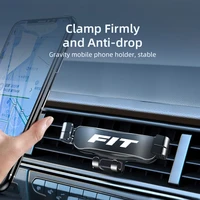 car accessories for honda fit air outlet clip mounts stand gps gravity navigation bracket metal car mobile phone holder