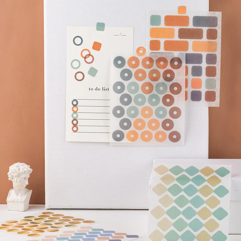 Mohamm 10 шт. угловая галерея серия Дневник Журнал канцелярские хлопья Скрапбукинг DIY