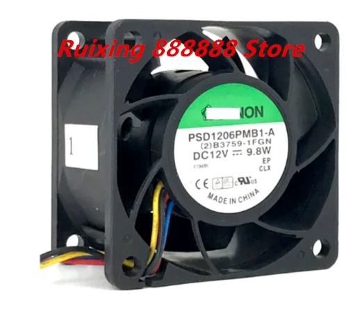 

PSD1206PMB1-A (2) b3759-1FGN DC 12V 9,8 W 4-проводной 60x60x38 мм вентилятор охлаждения сервера
