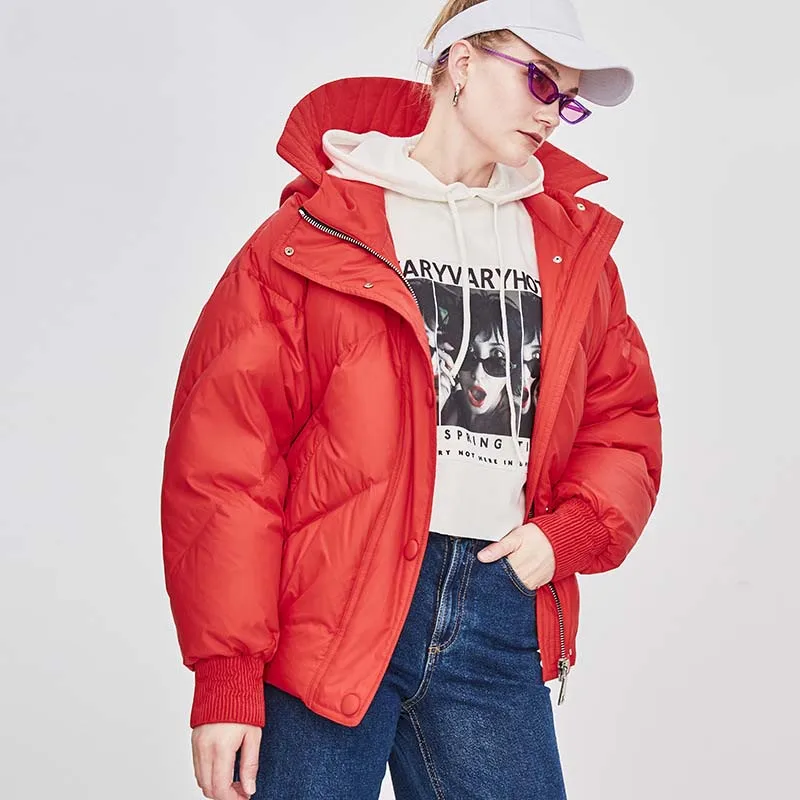 Зимняя новая модная уличная дизайнерская Брендовая женская короткая куртка