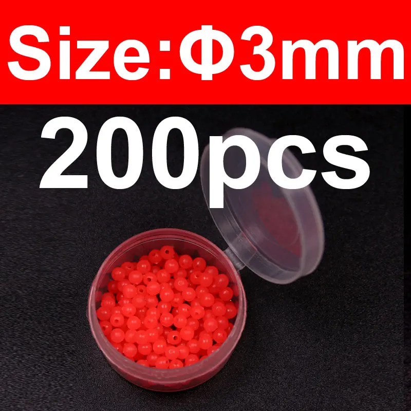 3mm 200pcs red Wifreo 200 шт Мягкие мини муха Связывание светящиеся бусины материал для вязания мушек влажная муха соленой воды рыбалка Сабики летают светящиеся Горячие бусины яйцо Roe - Цвет: 3mm 200pcs red
