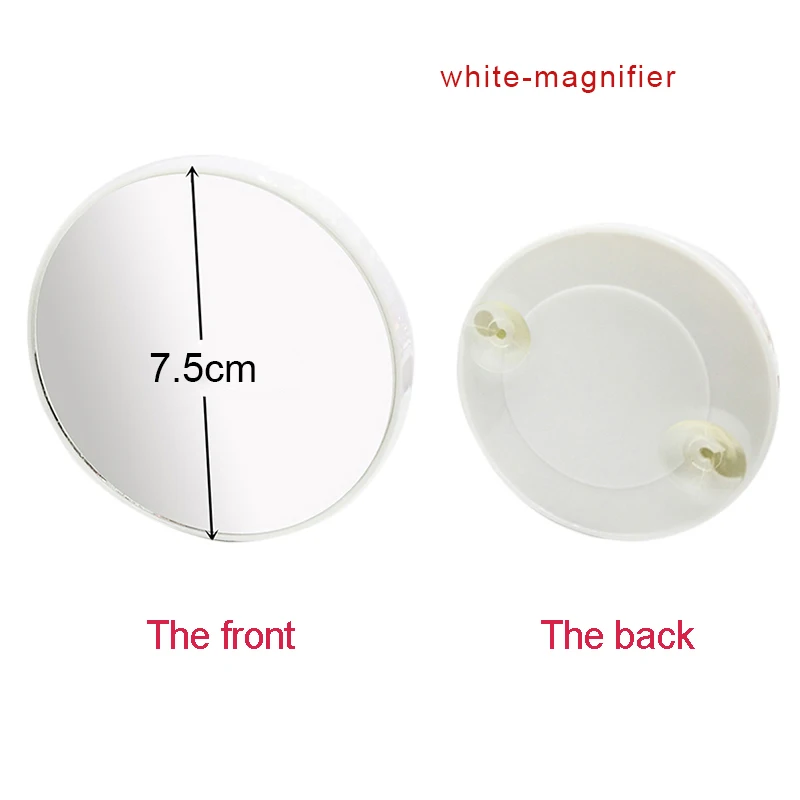 white 1Magnifier Интеллектуальная Регулируемая яркость 16 ламп/22 лампы светодиодный с подсветкой 10x зеркало для макияжа@ ME88 - Цвет: white 1Magnifier