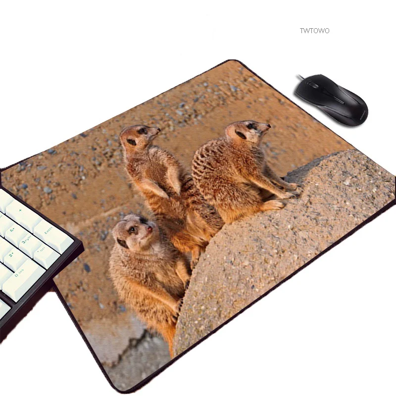 

220x180x2MM Размеры Мини Pc компьютерная игра Мышь pad сурикатов животный принт Милая кошка собака Творческий Коврик для мыши для самостоятельного...