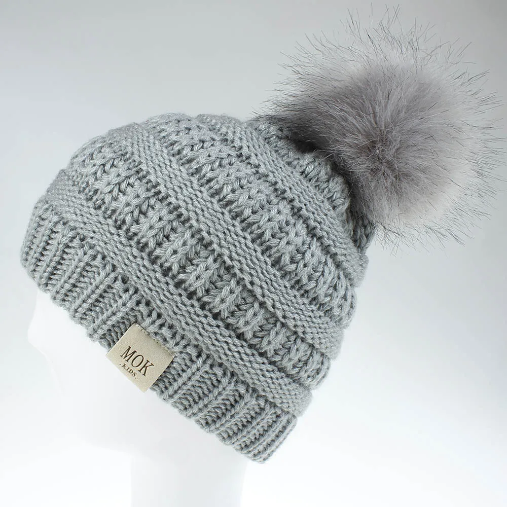 Новая Вязаная Шерстяная Шапка для мальчиков и девочек зимние модели 7 цветов