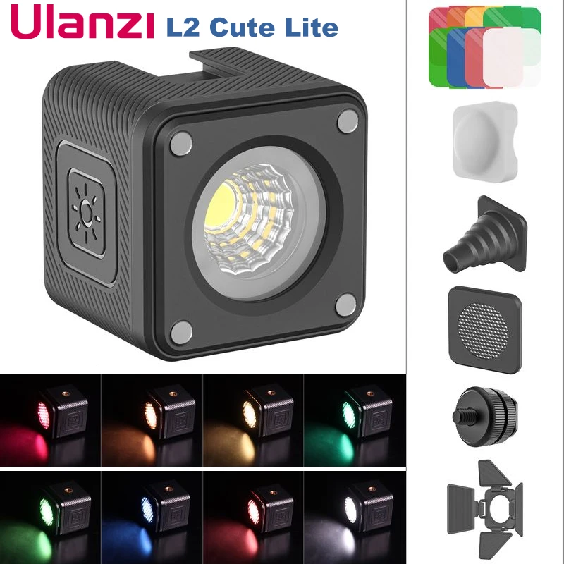 

Ulanzi L1 Pro /L2 Cute Lite 10m IP68 Waterproof Mini LED Video Light Underwater Dimmable LED Lamp for GoPro and DSLR Camera