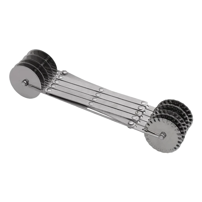 Нержавеющая сталь пиццы колеса Ножи Резак Регулируемый тестоделитель для