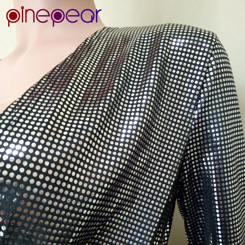 PinePear/комплект из кардигана и штанов с блестками золотого/серебряного цвета