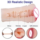 Искусственная вагина из аниме, Анальный Карманный мастурбатор, настоящая киска из силикона ТПЭ, секс-игрушка, эротическая игрушка в японском стиле, искусственный подарок для мужчин