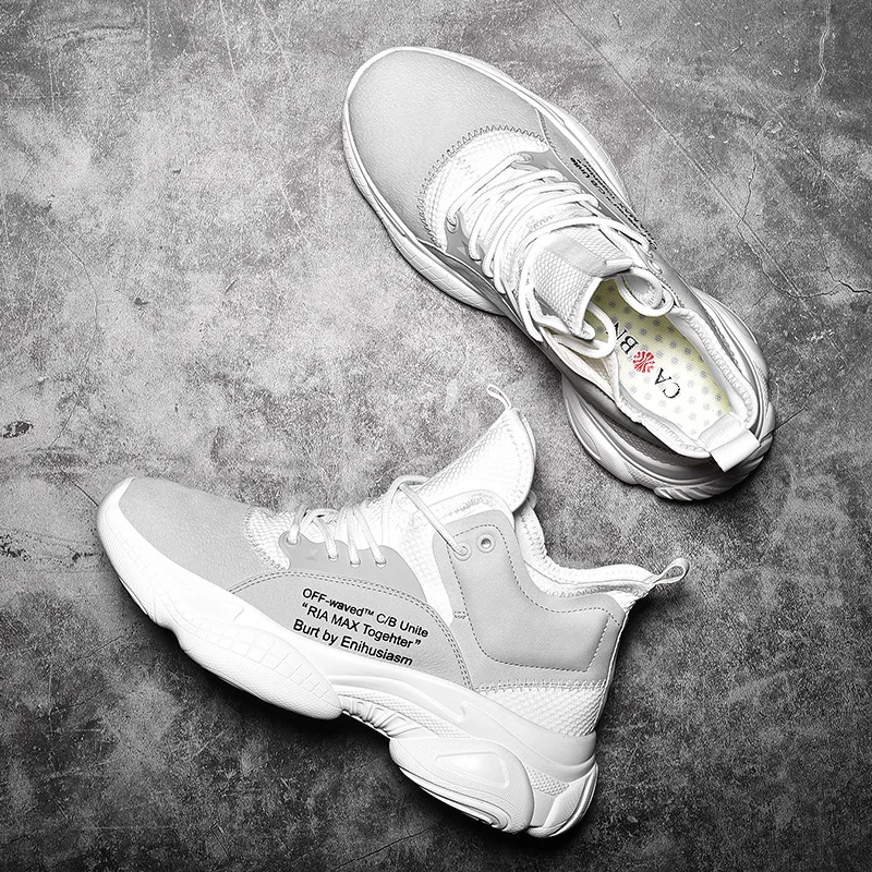 

Men's shoes 2021 spring new shoes men's fashion shoes sports leisure heightening white shoes summer men's little white daddy