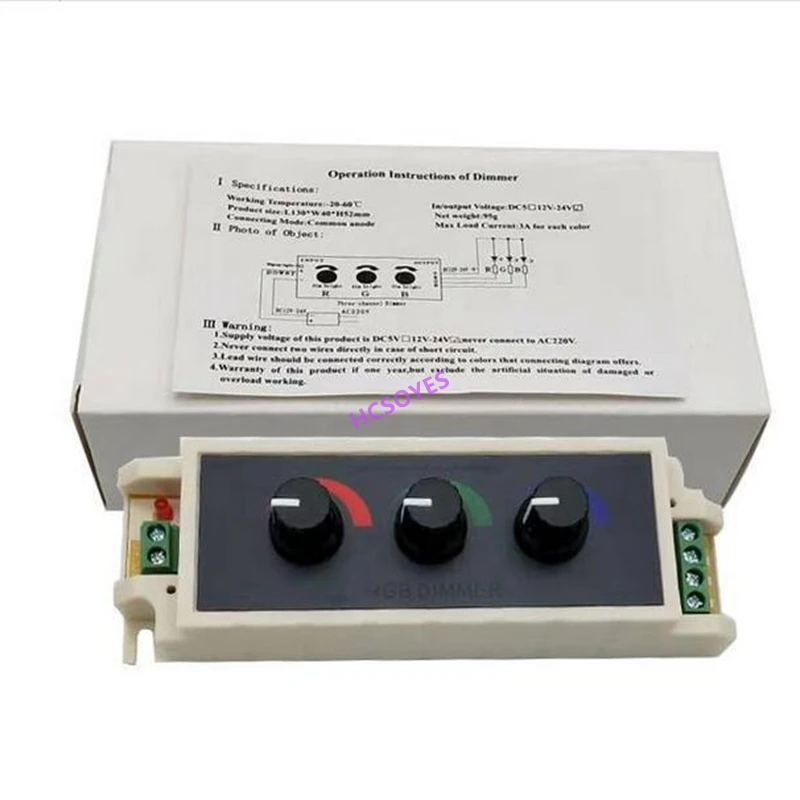 DC12V-24V 8A/9A ШИМ ручка ручного 3key rgb светодиодный диммер для 5050 Светодиодная лента RGB светодиодный модуль светодиодный строка аксессуары диммеры переключатель