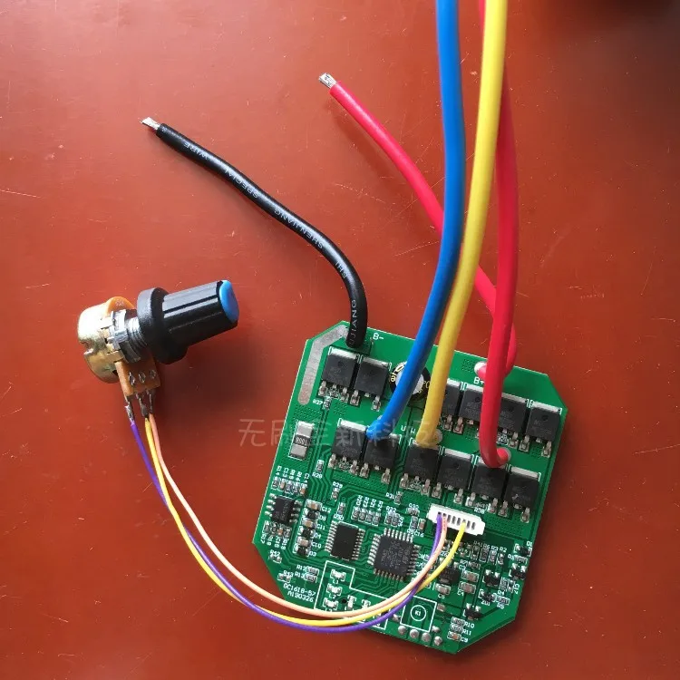 18V21V потенциометр бесступенчатое Управление скоростью бесщеточная плата управления двигателем драйвер DIY