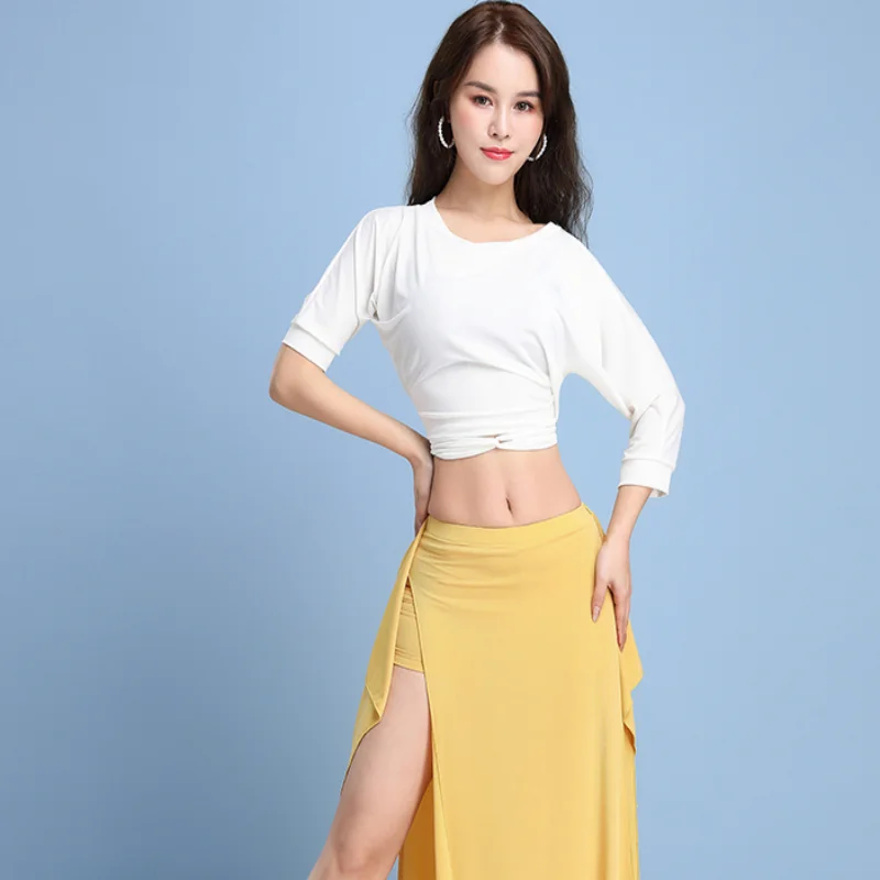 

2021 New Style Women Adult Dance Costume Dancing Stage Performance Clothing Belly Danc Modal 2pc Suit