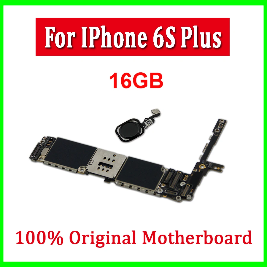 16 Гб/64 Гб/128 ГБ для iphone 6s plus материнская плата с Touch ID разблокированная Plus