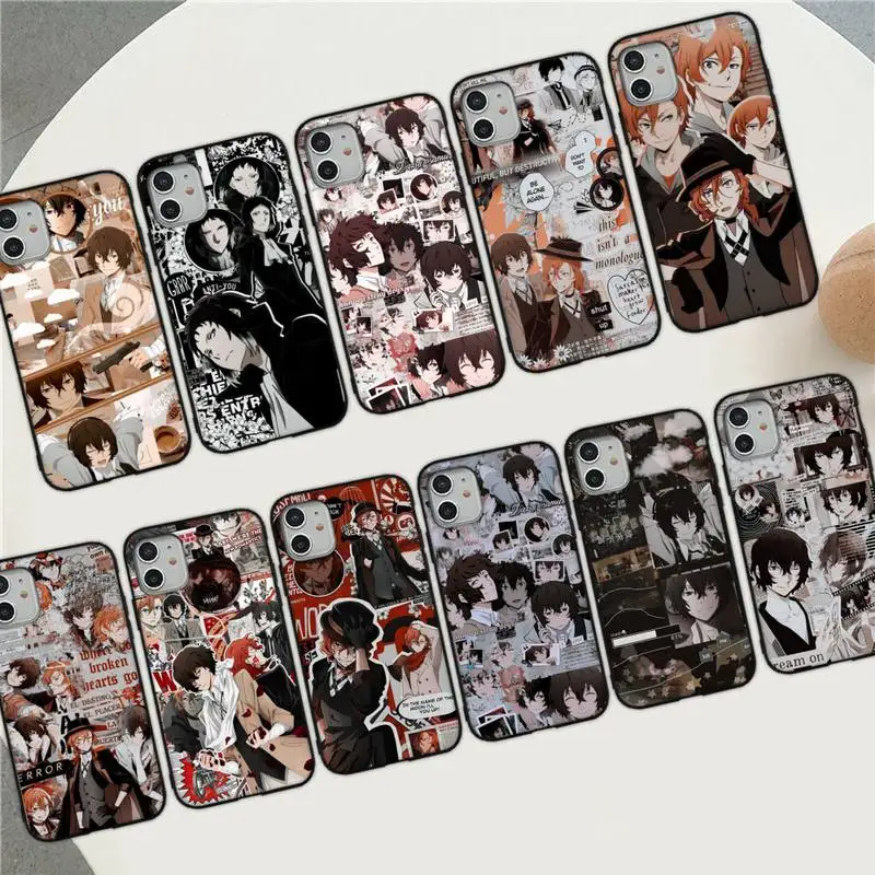 

Bungo Stray Dog Anime Phone Case for iPhone 8 7 6S Plus X 5S SE 2020 XR 11 12 mini pro XS MAX