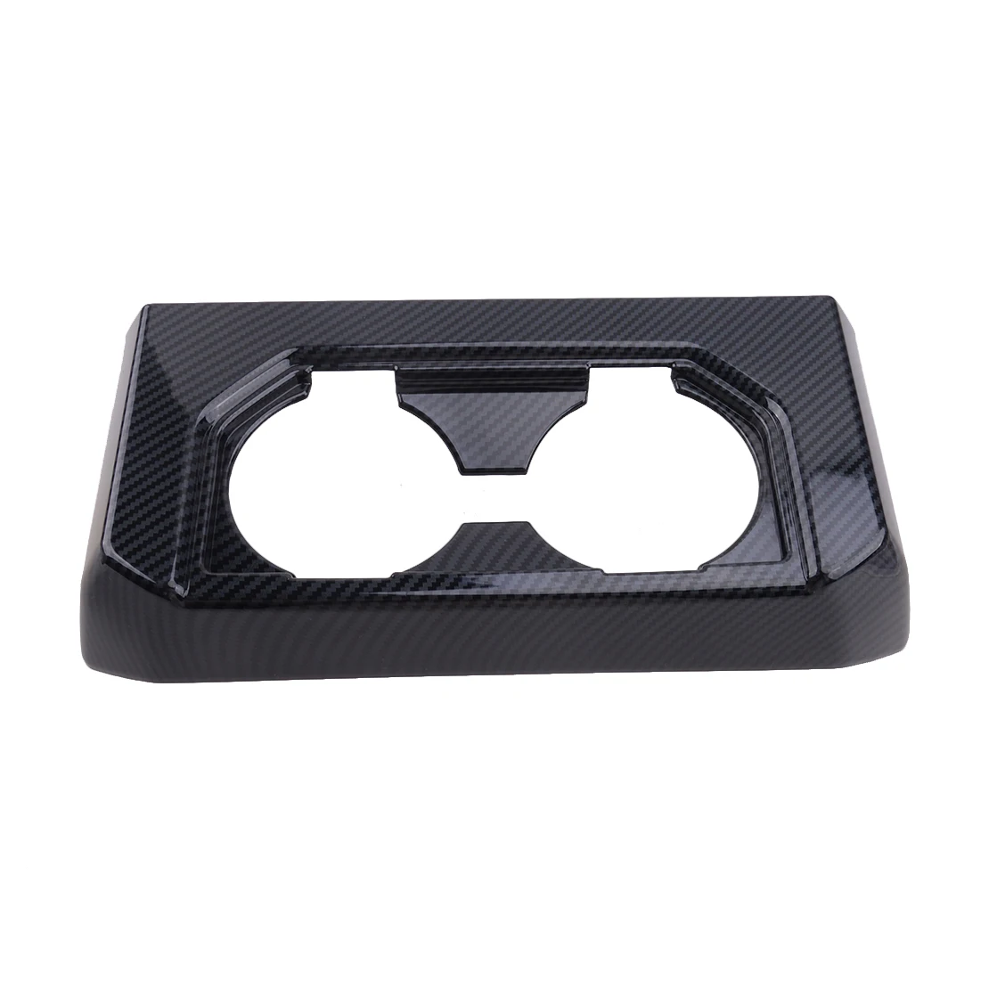 

Car Rear Armrest Box Cup Holder Cover Trim Frame Bezel Carbon Fiber Style ABS Fit for Ford F150 2016 2017 2018 2019