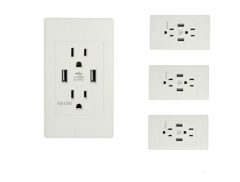 Зарядное устройство с двумя USB-портами постоянный ток 2 1 А высокоскоростной