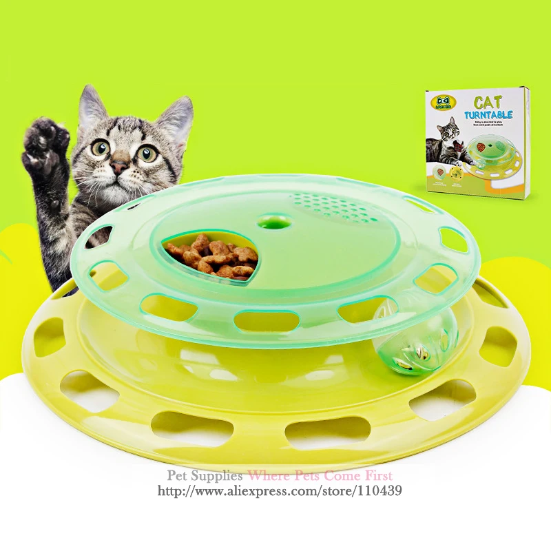 

Detachable Rotary Disc Cat Toy Cats Products For Pets Claw Training Toys Intelligence Kitten Toys Teasing Cat Catch Ball Toys