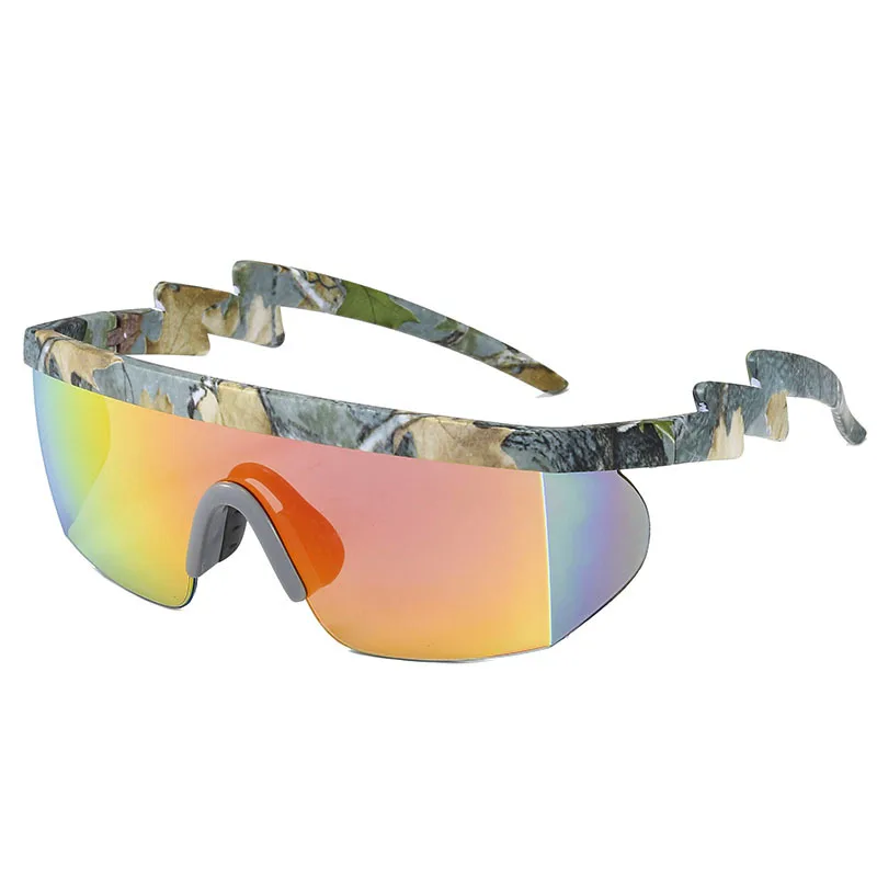 

2021 New Fashion Sport Sunglasses Luxury Brand Rectangle UV400 Cycling MTB Sun Glasses Irregular Temples Oculos De Sol Masculino