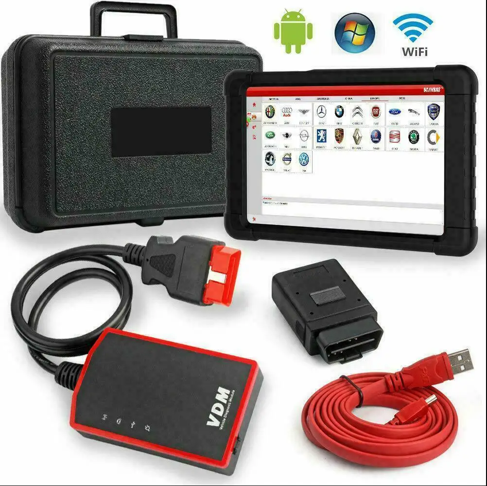 Автомобильный сканер UCANDAS VDM OBD2 Wi Fi диагностический инструмент профессиональная