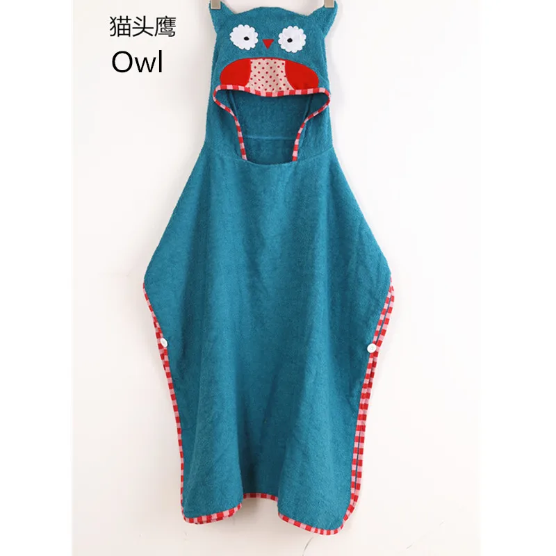 Полотенце с капюшоном животными 100% хлопок детское банное полотенце 70*140 см