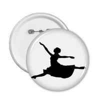 ballet jumping performance dancer round pins badge button clothing decoration 5pcs gift