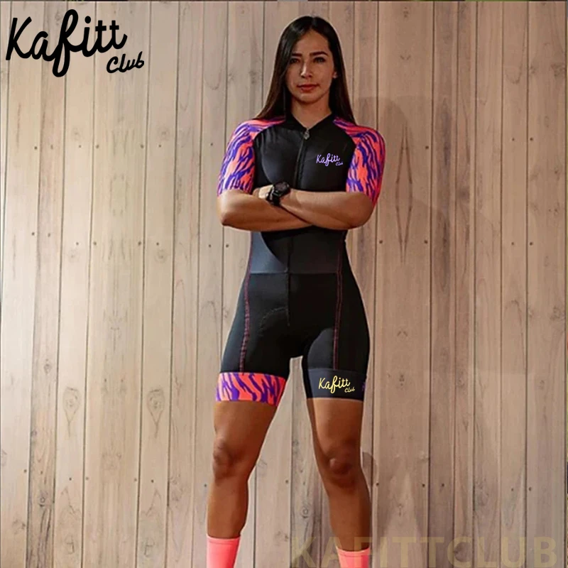 

Kafitt club 2021 New Cycling Jersey Suit Long Sleeve Mountain Bike Suit Jumpsuit Ladies Race Bike Clothing White Jumpsuit