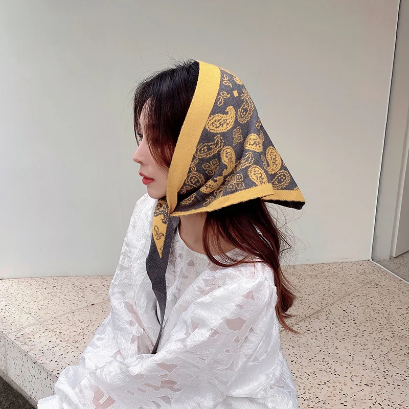 

Simple Sense Of Water Drop Shawl Spring And Autumn Air Conditioning Room Neck Guard With Vest Imitation Cashmere False Collar