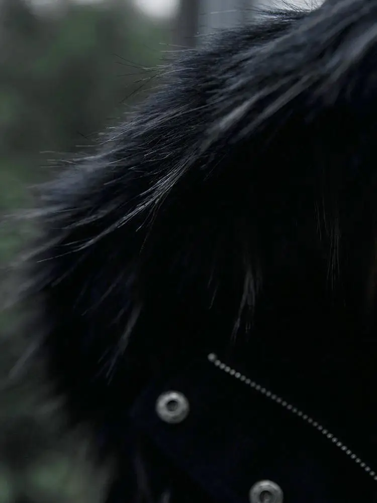 Punk Rave Women's Warm Fluffy Hooded Chamois Jackets Coats PY-439MD | Женская одежда