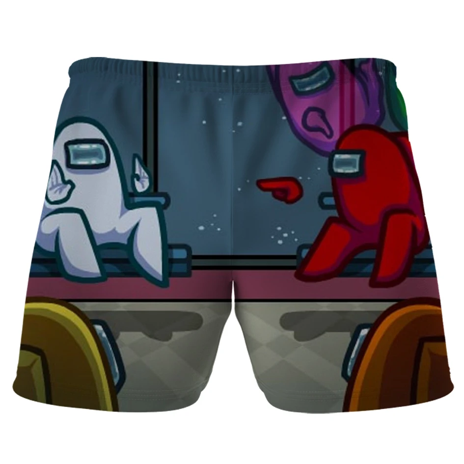 

4-14 Years Summer Kids Boys shorts Children swim fashion Shorts Baby Boy 3D Among us Print 2021 new sale