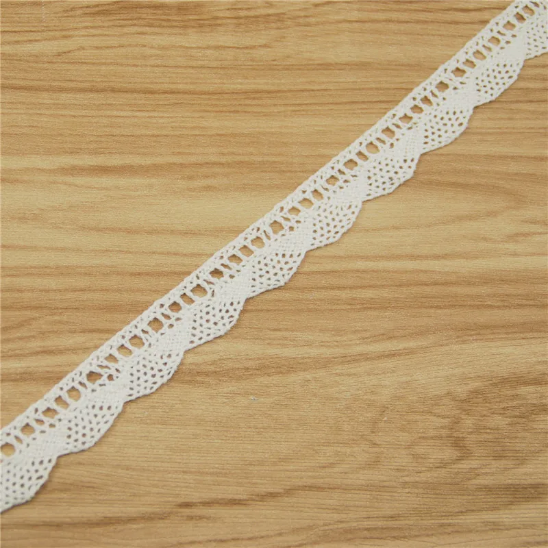 Хлопковая кружевная отделка 18 мм ткань цвета слоновой кости аксессуары для шитья