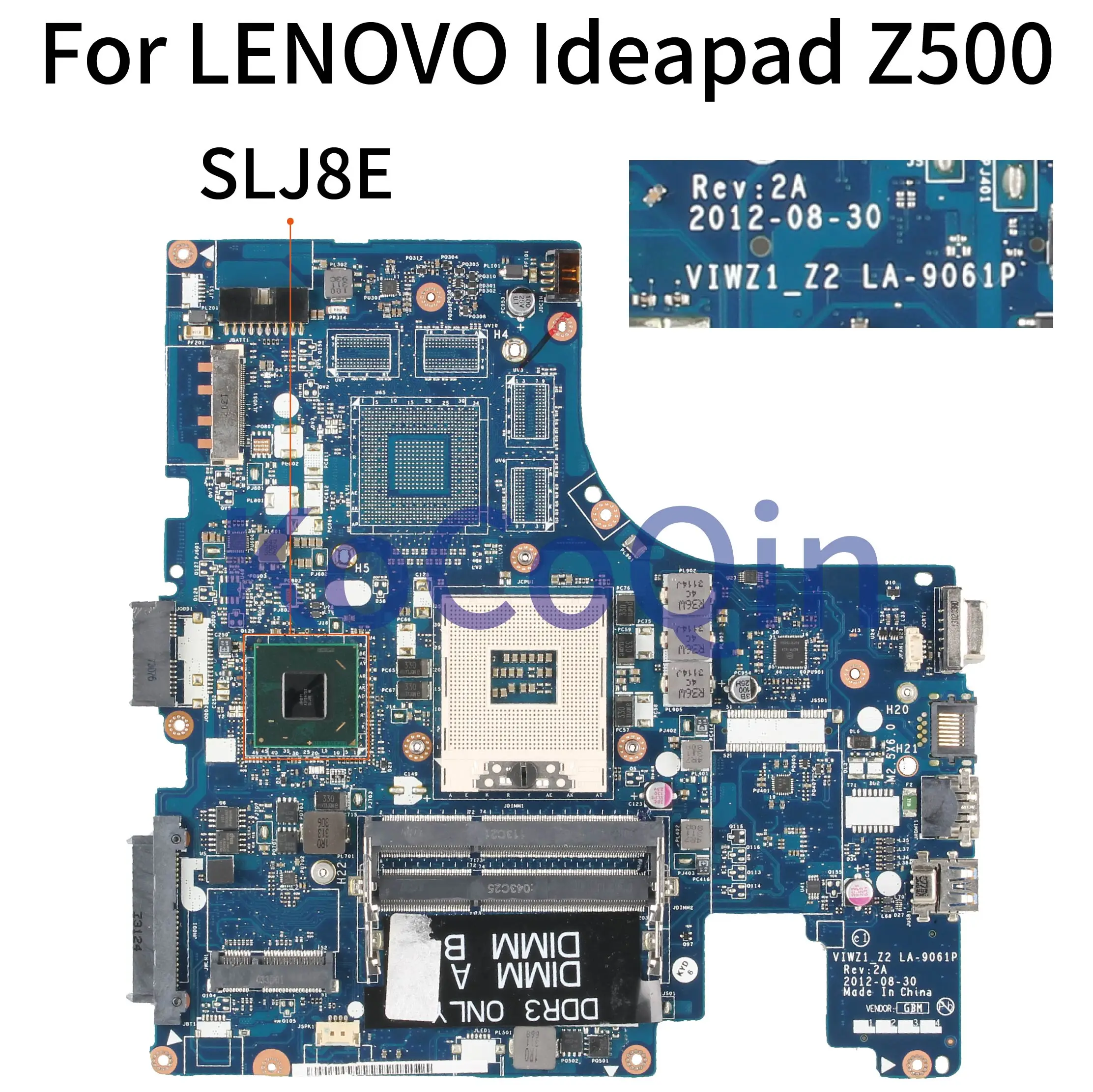 KoCoQin материнская плата для ноутбука LENOVO Ideapad Z500 VIWZ1_Z2 LA 9061P SLJ8E|Материнские платы
