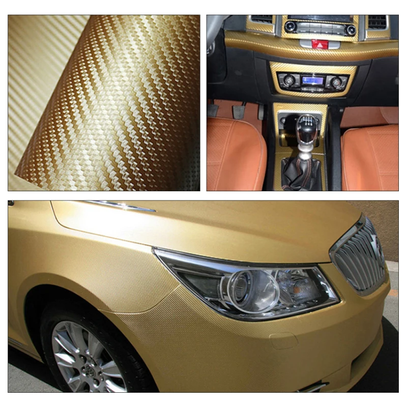 Автомобильные 3D наклейки из углеродного волокна цветная пленка для автомобиля
